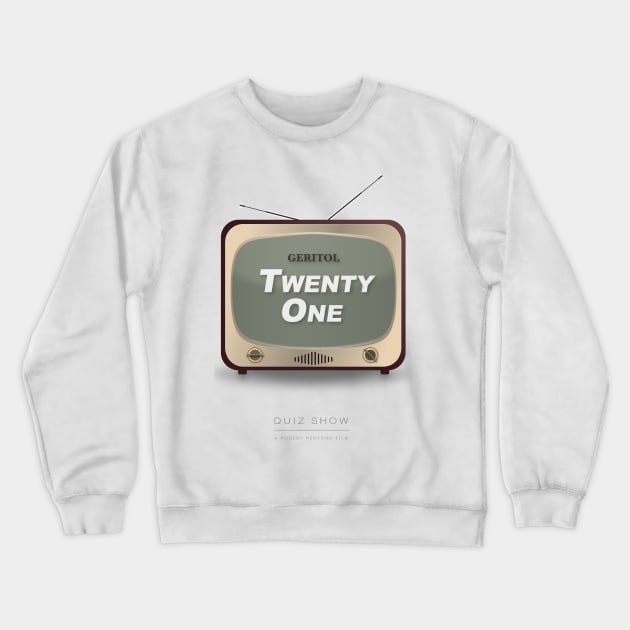 Quiz Show - Alternative Movie Poster Crewneck Sweatshirt by MoviePosterBoy